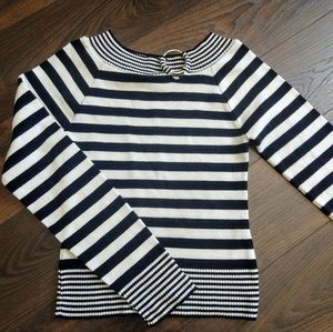 Black and white sweater